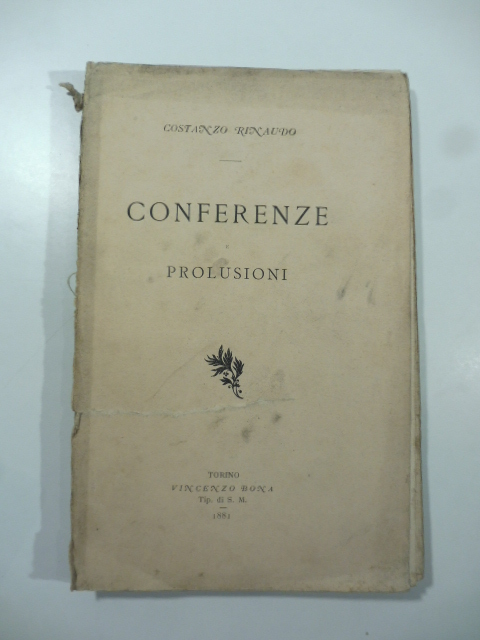 Conferenze e prolusioni